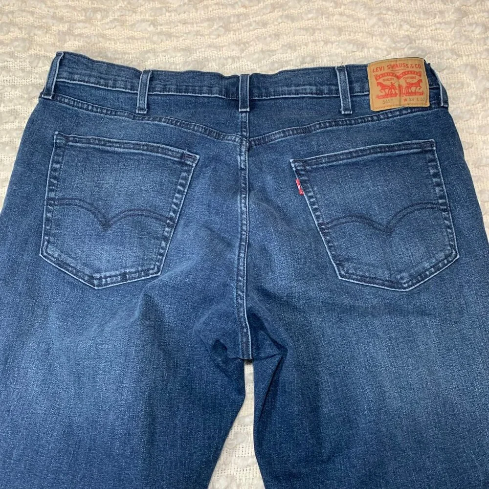 LEVI‎ JEANS 541 MENS 38X32 38X30 BLUE DENIM STRAIGHT LEG OUTDOOR CASUAL